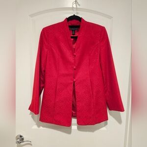 Laura Scott Women's Fire Red Blazer # 817